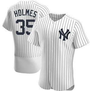 Clay Holmes New York Yankees Fanatics Authentic Player-Worn #42 White  Pinstripe Jersey vs. Minnesota Twins on April 15, 2023