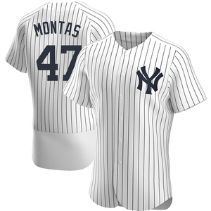 Frankie Montas No Name Road Jersey - NY Yankees Number Only Replica Adult  Road Jersey