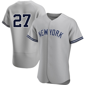 Fanatics Authentic Giancarlo Stanton New York Yankees Game-Used #27 Gray Jersey vs. Los Angeles Angels on July 19, 2023 - 1-4, HR, RBI, R