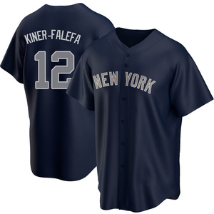 Isiah Kiner-Falefa New York Yankees Women's Navy Backer Slim Fit Long  Sleeve T-Shirt 