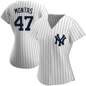 Frankie Montas No Name Road Jersey - NY Yankees Number Only Replica Adult  Road Jersey