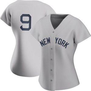 Majestic New York Yankees ROGER MARIS Sewn Baseball JERSEY GRAY –