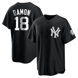 2009 Johnny Damon World Series Game Worn New York Yankees Jersey, Lot  #59352